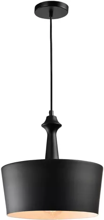 QUVIO Hanglamp modern Rond metaal met knop Diameter 31 cm - Foto 1
