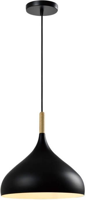 QUVIO Hanglamp Scandinavisch Bolvormig D 33 cm Zwart - Foto 1