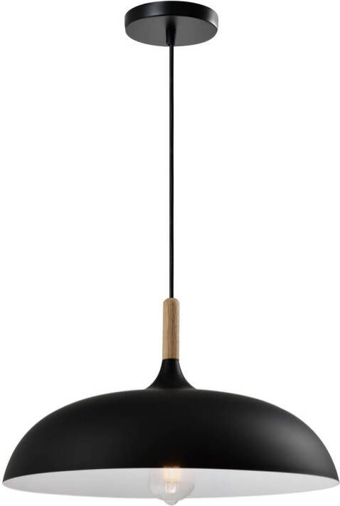 QUVIO Hanglamp Scandinavisch Rustieke vorm D 45 cm Zwart