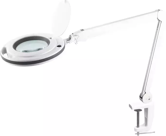 Rebel LED tafellamp met vergrootglas en verstelbare arm voor tafelmontage 5D 10W 6500K wit