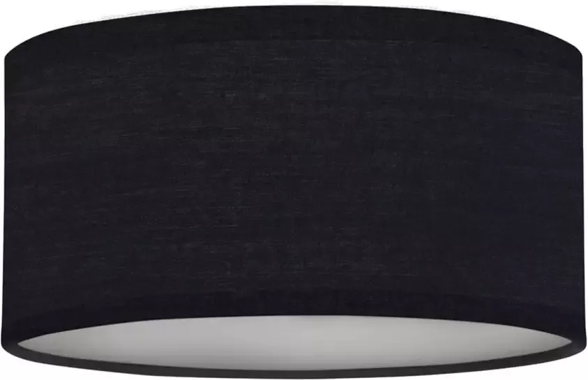 Smartwares plafondlamp Mia 20 cm 1x E14 staal textiel zwart