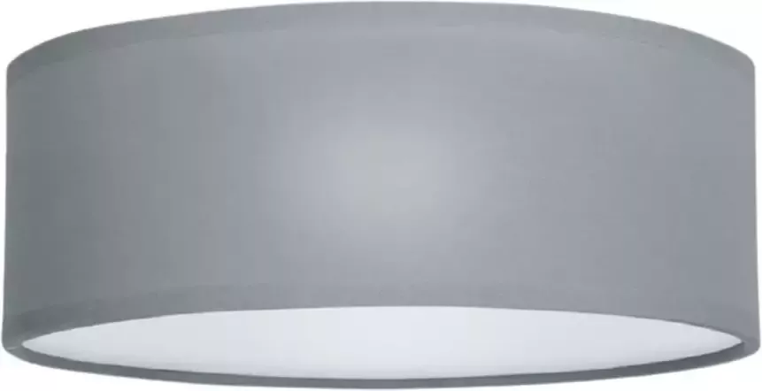 Smartwares plafondlamp Mia 30 cm 2x E14 staal textiel grijs