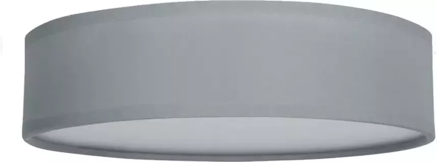 Smartwares plafondlamp Mia 40 cm 3x E14 staal textiel grijs