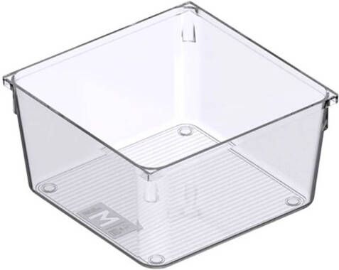 So Clever Ladebakjes 8.3 cm hoog Classic Clear 15 x 15 cm (M) Nestbaar Anti-slip BPA-vrij 15 x 15 cm (M)