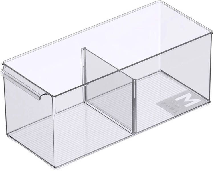 Merkloos So Clever Opbergbakje diep Classic Clear 15 x 37 cm (M) Uitneembare verdelers