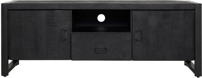 Starfurn Tv meubel Boaz Black 150 cm | Twee deuren en een lade STF-822