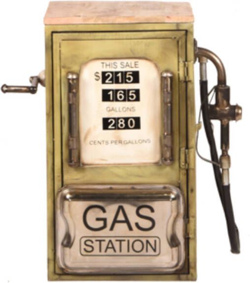 Starfurn Vintage Gas Station Sidetable