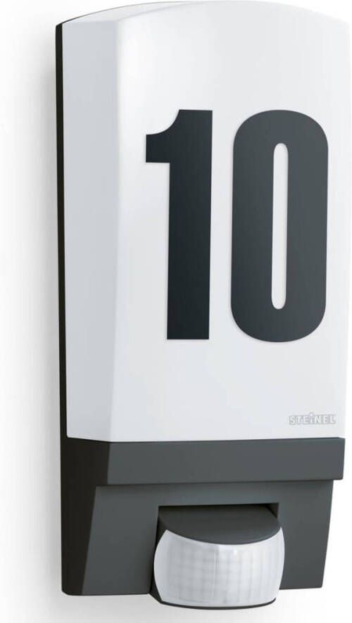 Steinel Tuinlamp met sensor en zwart huisnummer L 1