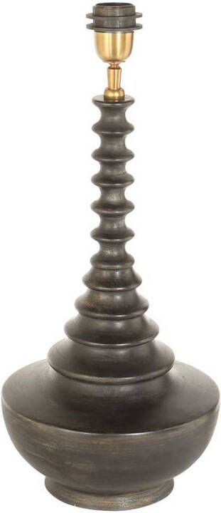 Steinhauer tafellamp Bois zwart hout 3677ZW