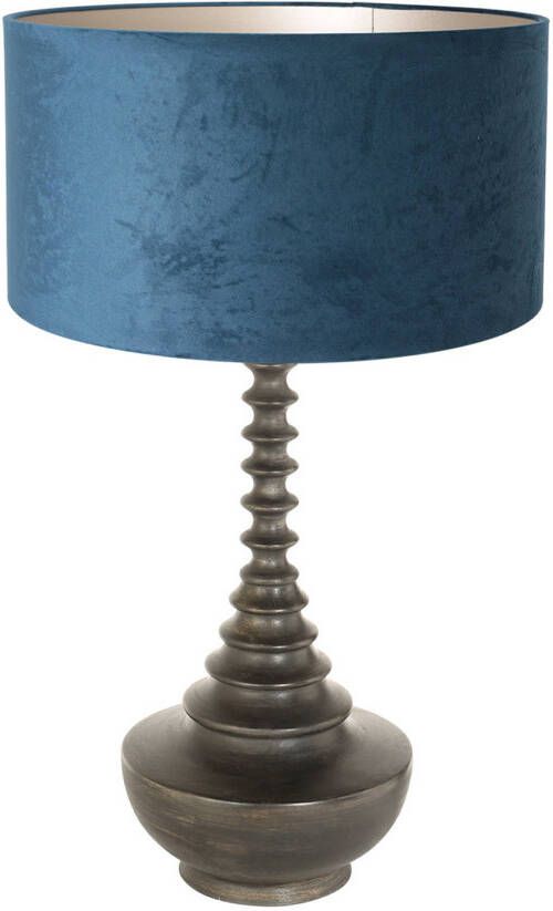 Steinhauer Bois tafellamp -- antiekzwart en blauw