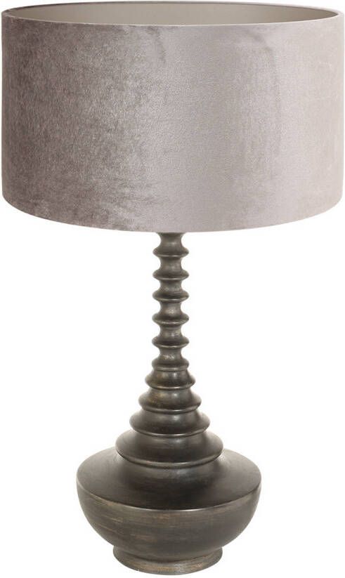 Steinhauer Bois tafellamp -- antiekzwart en zilver