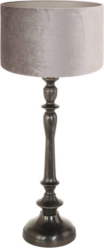 Steinhauer Bois tafellamp -- antiekzwart en zilver
