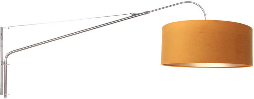 Steinhauer Elegant Classy wandlamp staal en goud uittrekbaar 145 cm