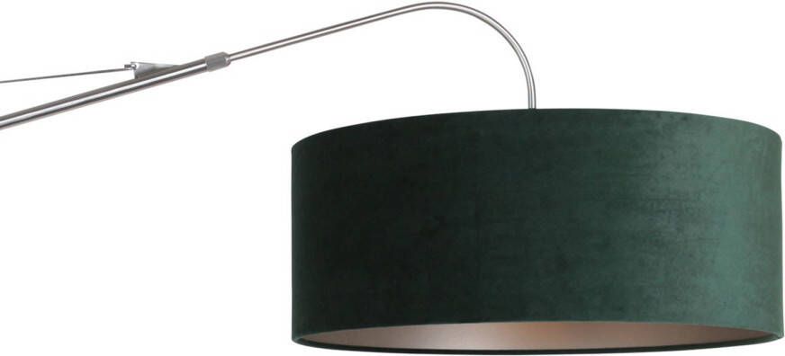 Steinhauer Elegant Classy wandlamp staal en groen zwart wit snoer
