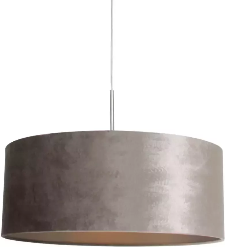 Steinhauer Hanglamp Sparkled light 8149 staal zilver velours kap - Foto 1