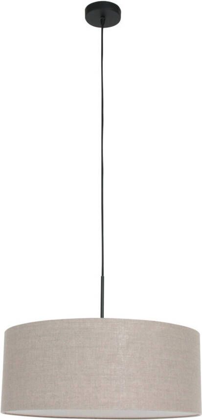 Steinhauer Hanglamp Sparkled light 8155 zwart grijs linnen kap - Foto 1