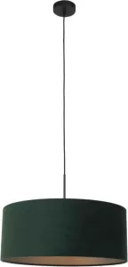 Steinhauer Hanglamp Sparkled Light 8156 Groen Velours Kap Goud