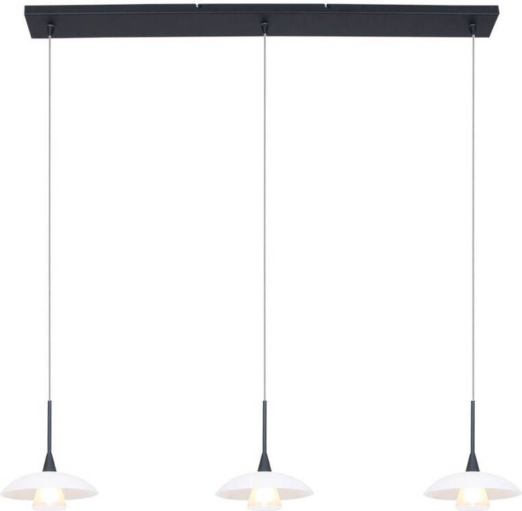 Steinhauer Hanglamp tallerken LED 2654zw zwart