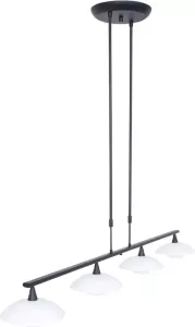 Steinhauer Tallerken Hanglamp Zwart Vierlichts