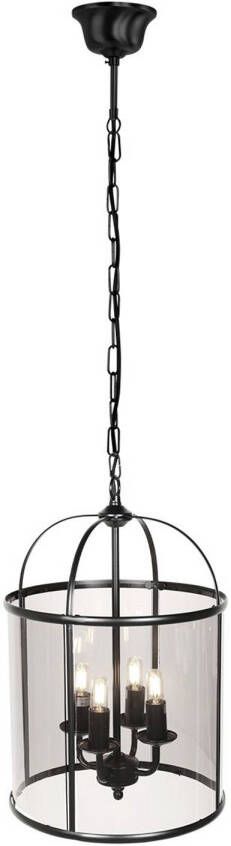 Steinhauer Pimpernel hanglamp -- smokeglas en zwart