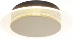 Steinhauer Plafondlamp Lido Ø 17 cm zwart goud