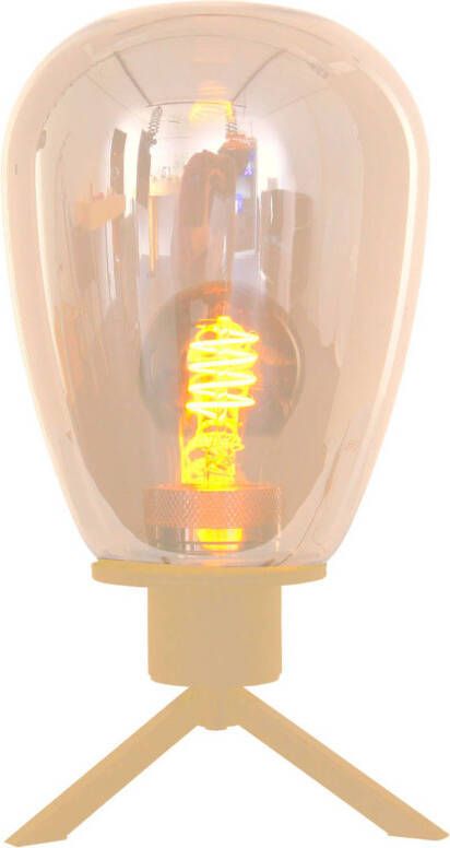 Steinhauer tafellamp Reflexion amberkleurig metaal 15 cm E27 fitting 2682ME - Foto 1