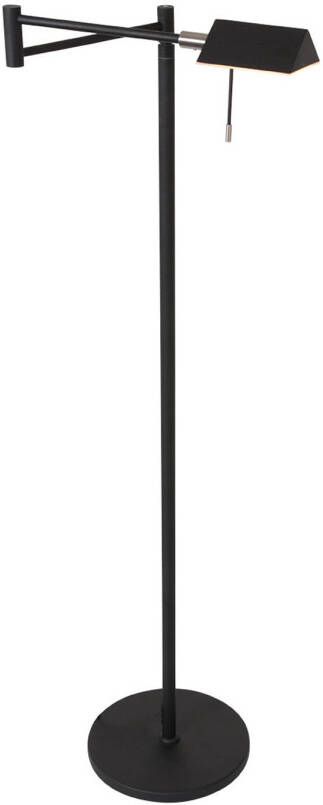 Steinhauer Retina vloerlamp zwart kunststof 145 cm hoog - Foto 1