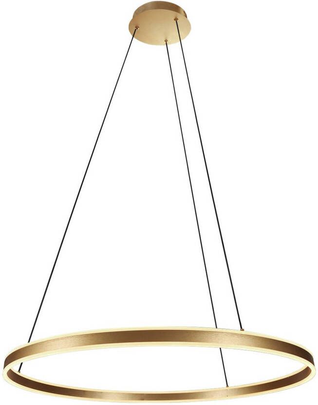 Steinhauer Ringlux hanglamp ø 80 cm In hoogte verstelbaar Ingebouwd (LED) goud