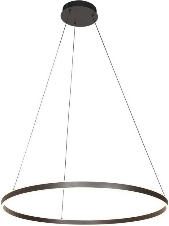 Steinhauer Ringlux hanglamp ø 80 cm In hoogte verstelbaar Ingebouwd (LED) zwart