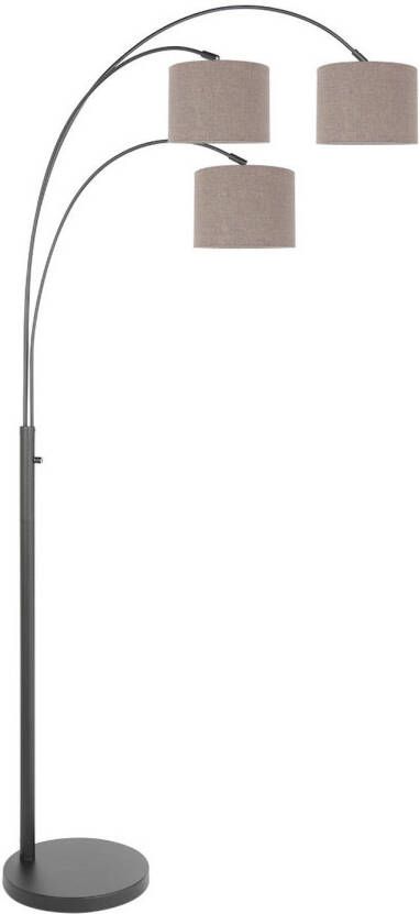 Steinhauer Sparkled light vloerlamp E27 (grote fitting) grijs en zwart
