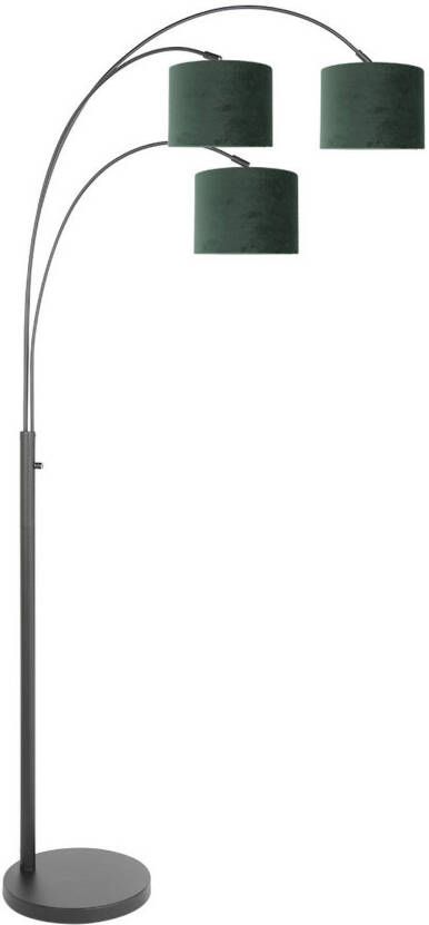 Steinhauer Sparkled light vloerlamp E27 (grote fitting) groen en zwart - Foto 1