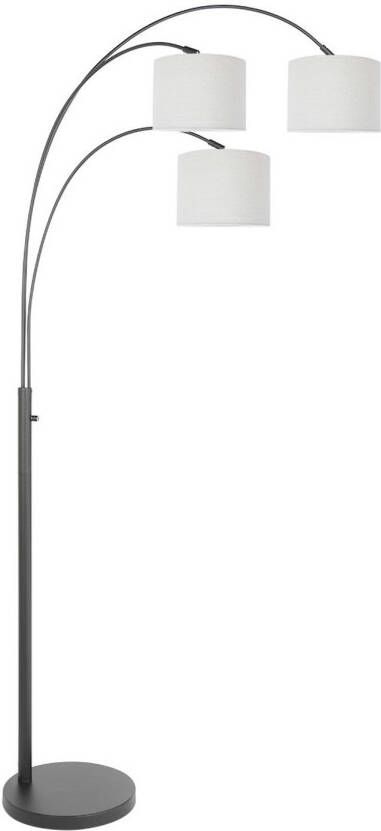 Steinhauer Sparkled light vloerlamp E27 (grote fitting) linnenwit en zwart - Foto 1