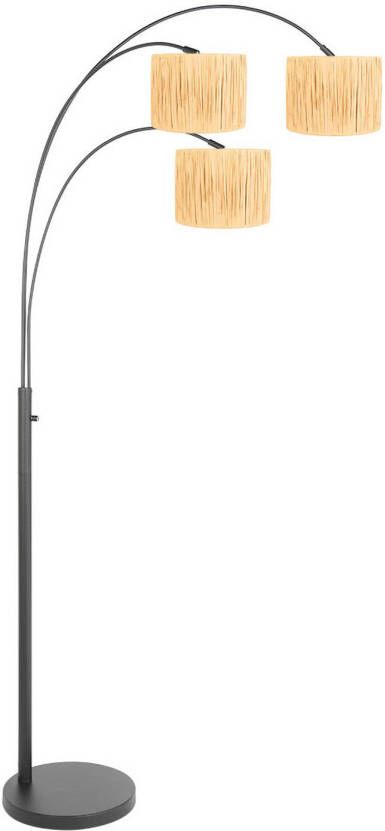 Steinhauer Sparkled light vloerlamp E27 (grote fitting) naturel en zwart - Foto 1