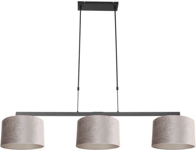 Steinhauer Stang hanglamp In hoogte verstelbaar E27 (grote fitting) grijs en zwart - Foto 1