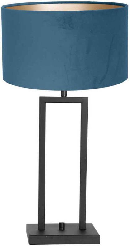 Steinhauer Stang tafellamp blauw metaal 55 cm hoog
