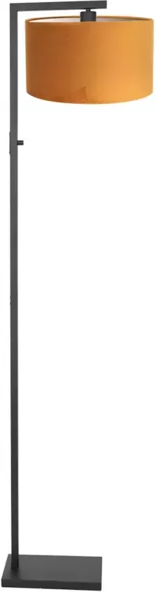 Steinhauer Vloerlamp Stang H 160 cm oker kap zwart