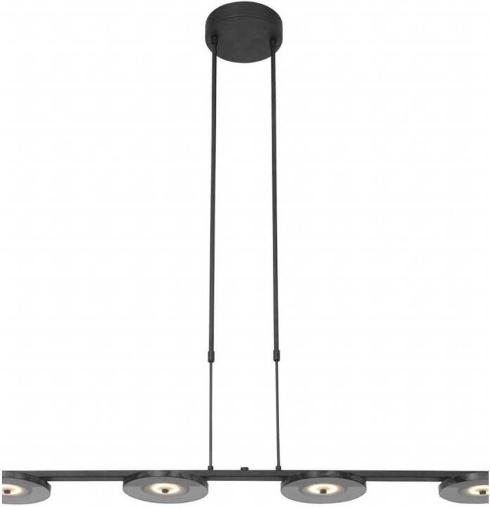 Steinhauer Turound hanglamp Ingebouwd (LED) smokeglas en zwart - Foto 1