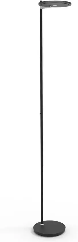 Steinhauer Turound staande lamp zwart met zwart glas uplight dimmer - Foto 1