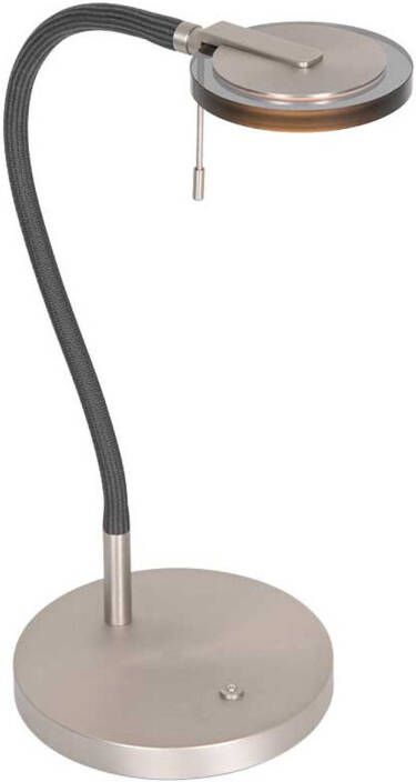 Steinhauer Turound tafellamp In hoogte verstelbaar Ingebouwd (LED) staal en transparant