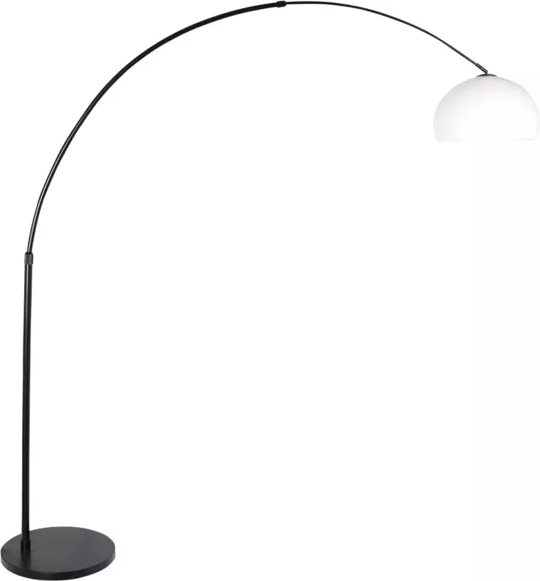 Steinhauer Vloerlamp Sparkled light 9831 zwart kap kunststof wit