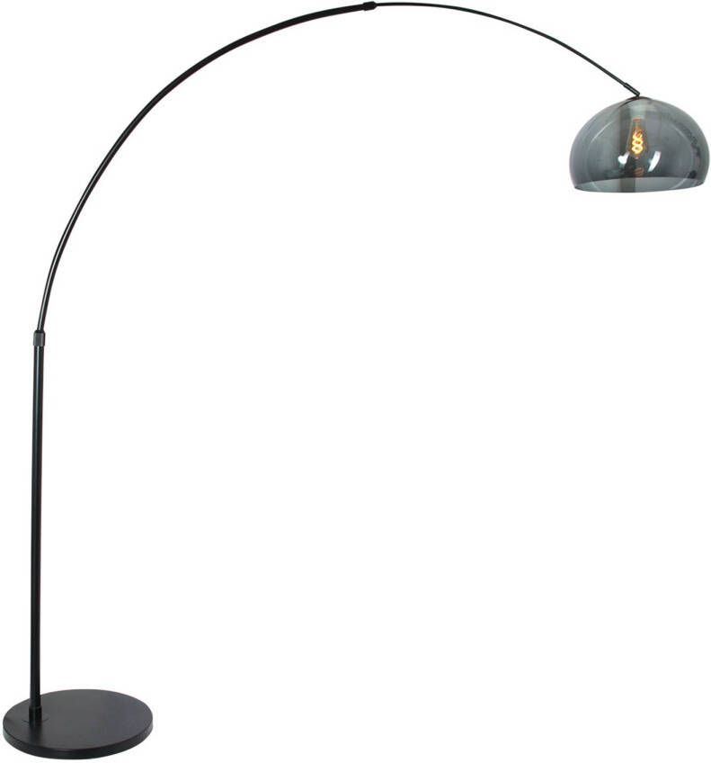 Steinhauer Vloerlamp Sparkled light 9878 zwart kunststof grijze kap - Foto 1