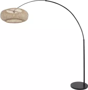 Steinhauer Vloerlamp Sparkled light bamboe beige zwart