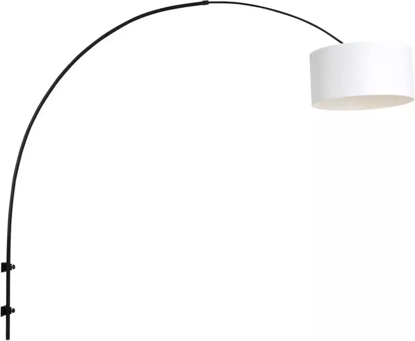 Steinhauer Sparkled Light wandlamp zwart met wit boog kap ?40 cm - Foto 2