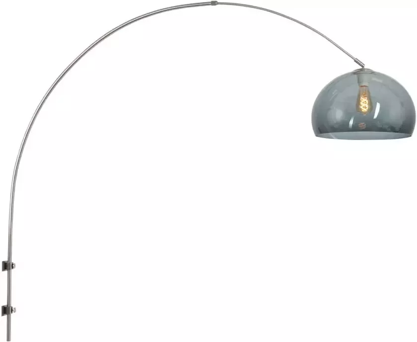 Steinhauer Sparkled Light wandlamp staal met donker transparante bol - Foto 2