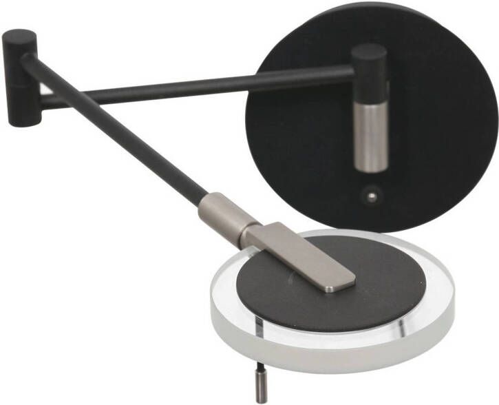 Steinhauer Turound wandlamp helder glas zwart - Foto 1