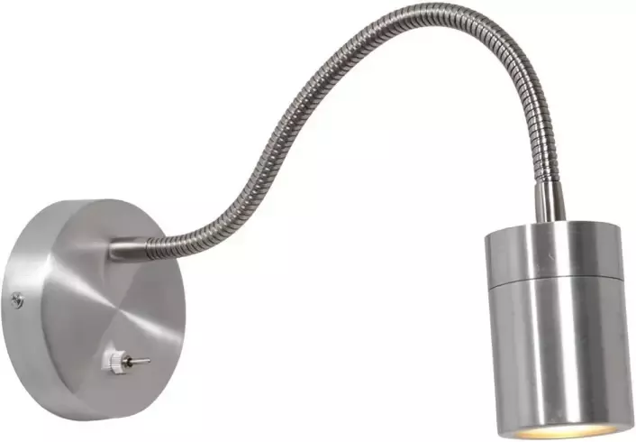 Mexlite wandlamp Upround staal metaal staal bedlampje GU10 3390ST