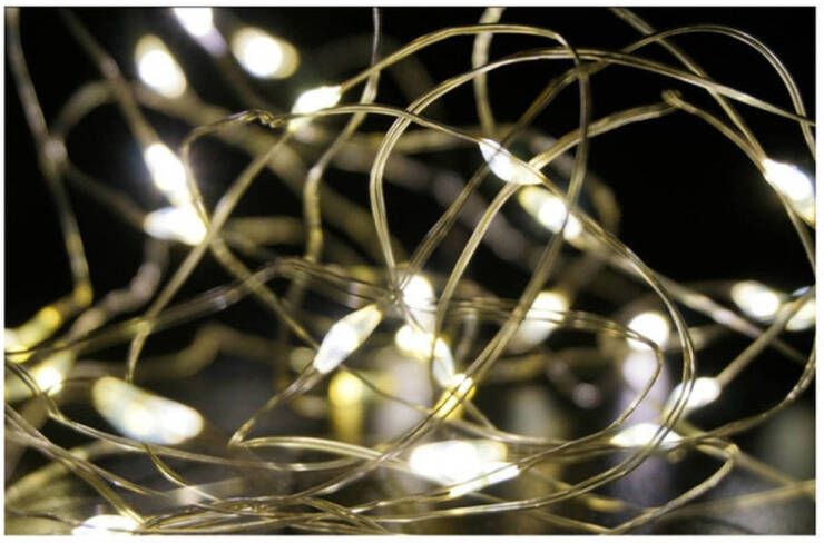 Stern Fabrik lichtdraad zilverdraad 50 leds warm wit 500A cm Lichtsnoeren