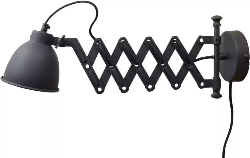 Stoer ingericht Urban interiors harmonica wandlamp zwart - Foto 1