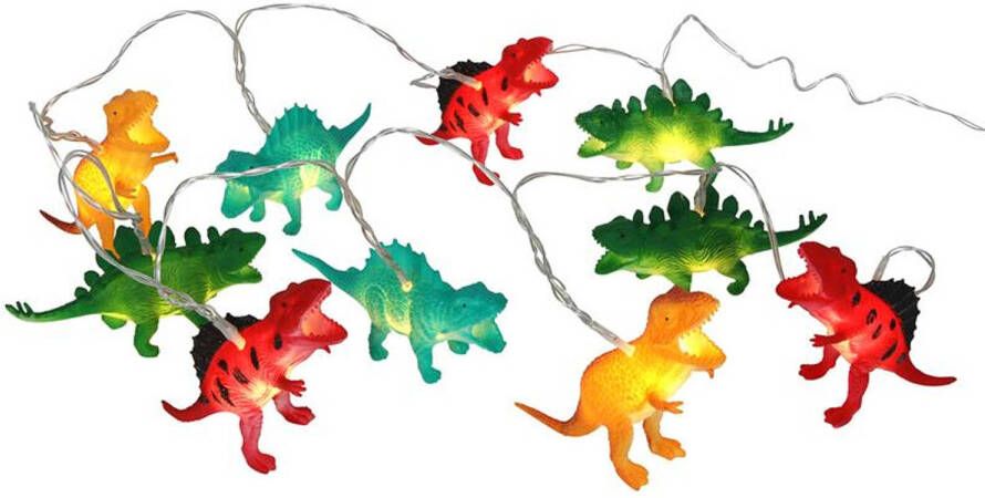 Svenska Living Lichtsnoer dinosaurus 200 cm batterij 10 leds warm wit Lichtsnoeren