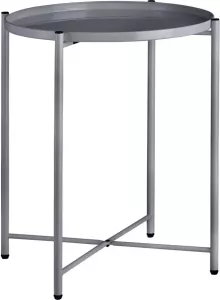 Tectake Bijzettafel Chester Donkergrijs 45 5x45 5x53cm Maximale Draagkracht 30kg 404186